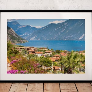 Lake Garda - Italy | view across Limone  | landscape print | Puglia Lombardy |  wall decor | wall art