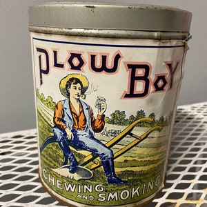 Vintage Plow Boy Tobacco Container