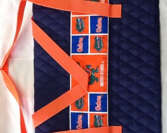 IPad tote, notebook , orange, blue, quilted, Florida, gators, technology, cover, protection