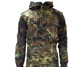 PARKA GERMAN ARMY Combat Jacket Hood Flecktarn Camo All Sizes +Free Field Cap £22.75 - UK