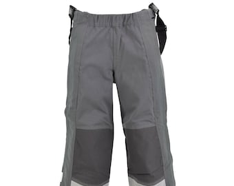 Genuine German grey protection pants fire retardant aramid bib & braces Overall