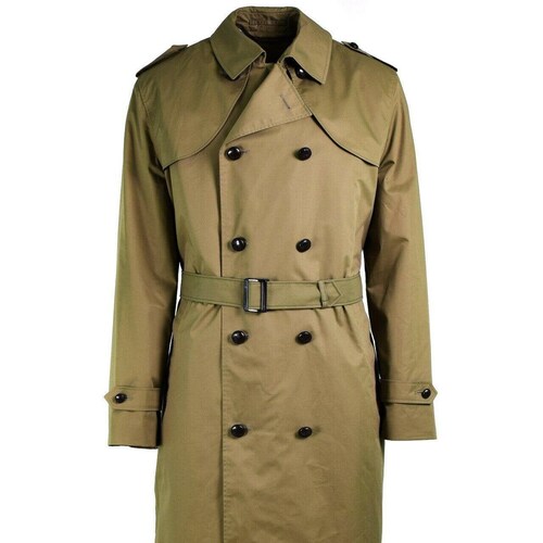 Genuine Dutch Army Coat Khaki Long Officer Trench Coat With - Etsy