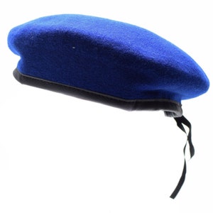 Genuine German army Blue beret Military hat command cap wool quality New