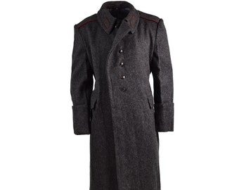 Genuine Bulgarian Trench Coat Military Army Wool Overcoat Heavy