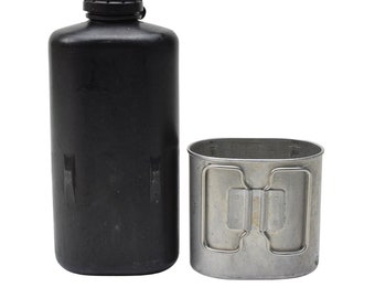 Swiss Army Drinking Flask Switzerland Water Bottle Military Canteen & Cup M84