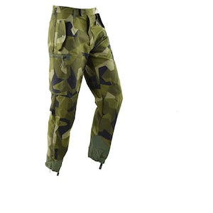 Original Swedish army M90 pants splinter camouflage field combat trousers NEW