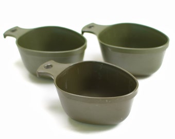 Original Swedish army cup plastic mug trangia Kuksa Sweden military issue camping gear