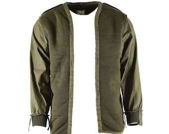 Genuine Dutch army Olive OD Parka Liner combat military lining jacket modacrylic warm soft material