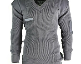 Original Italian army shirt Grey blue flannel Italy military surplus issue NEW