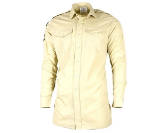 Original British army Khaki shirts military surplus issue uniform dress