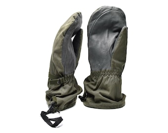 Genuine Austrian army Olive OD GoreTex mittens military waterproof combat gloves rain weather wear