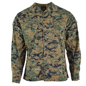 Original US army troops jacket BDU digital woodland camo shirt military issue