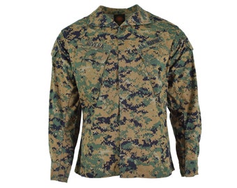 Original US army troops jacket BDU digital woodland camo shirt military issue