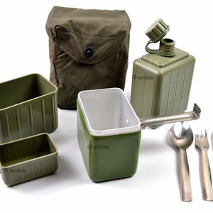 Original Yugoslavian mess kit. Army military mess kit canteen cutlery