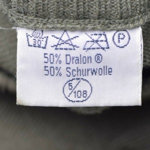 Originele Oostenrijkse leger trui Jumper commando Olive OD wollen trui afbeelding 4