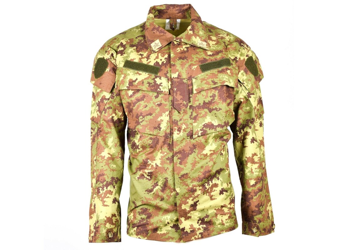 Genuine Italian Army Rip Stop Vegetato Camo ACU Jacket Combat - Etsy