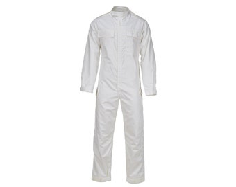 Original British Military mechanics white coveralls jumpsuit Roomy fit White