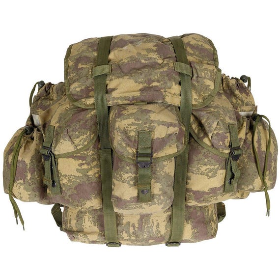 Original Turkish Military 40L Backpack Adjustable Shoulder