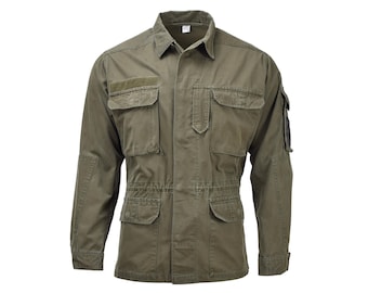 Original Austrian military jacket olive field combat forces troops army outdoor