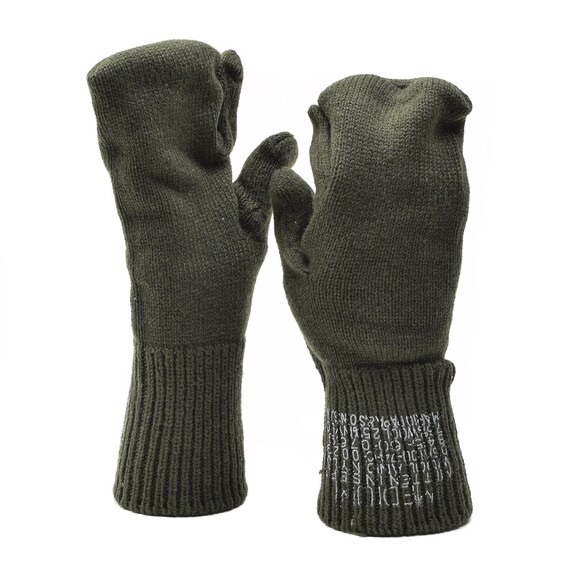 Genuine U.S. Military Trigger finger mittens wool war… Gem