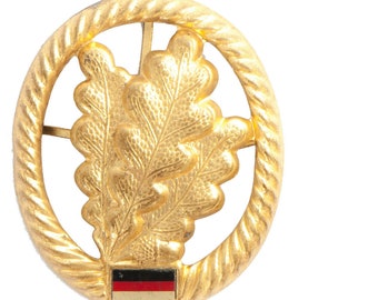 Original German army Beret cap Badge cockade Jäger corps oak leaf jager hat Insignia black-red-gold