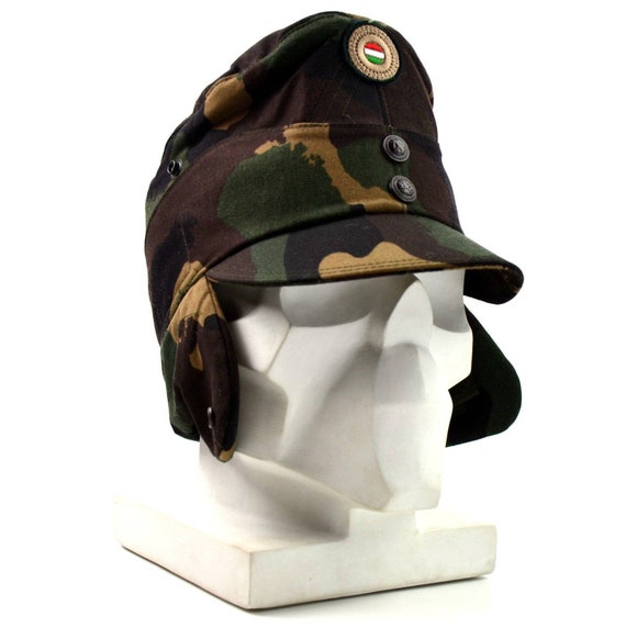 Genuine Hungarian Camo Army Winter Cap 