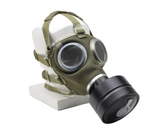Máscara de gas militar húngara original M67 respirador protección facial ejército vintage