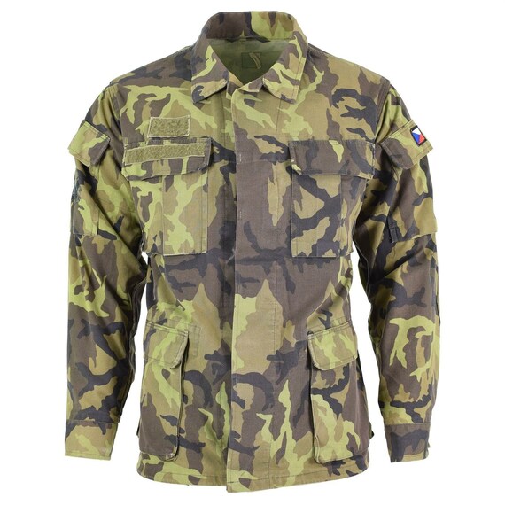 Original Czech army troops field jacket leaf camou