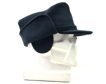 Original Swedish army wool winter hat. Blue Sweden Winter cap SMALL & MEDIUM Sizes 56cm, 57cm  NEW