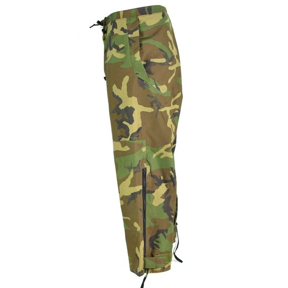 Genuine US Military Gi GORE-TEX Pants Woodland Camo Waterproof Army Trousers