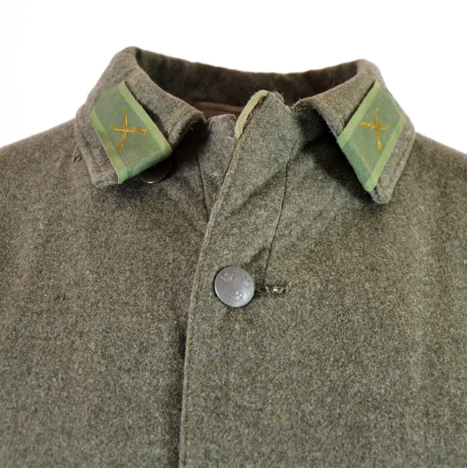Vintage German Army Shirt Uniform Khaki Cotton Military