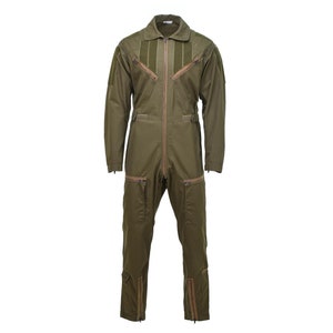 Genuine Italian aircrew flight coverall military suit mechanic olive jumpsuit