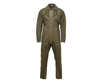 Genuine Italian aircrew flight coverall military suit mechanic olive jumpsuit