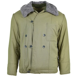 Genuine Hungarian army quilted jacket M65 fur collar Warm winter warm parka NEW