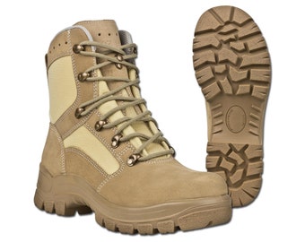 Original BW combat boots waterproof khaki hiking camping anti-slip anti-static rubber sole military surplus NEW
