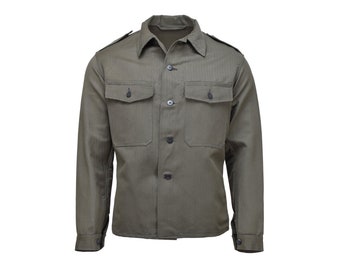 Original Austrian military M59 field jacket vintage troops shirt olive NEW