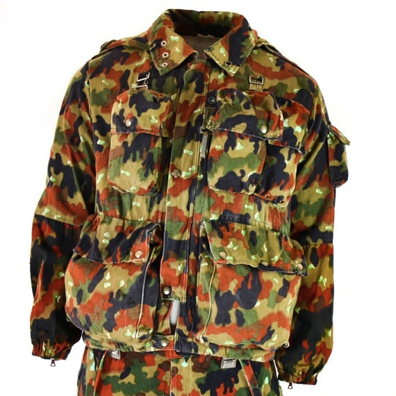 Genuine Swiss army jacket M70 Alpenflage Camo sniper … - Gem
