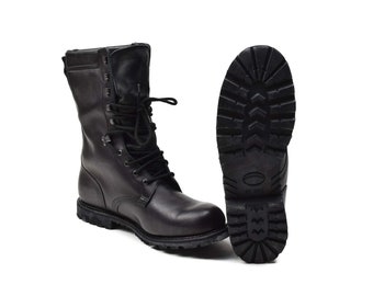 Original French Military boots waterproof genuine leather mid calf army goretex footwear military surplus NEW