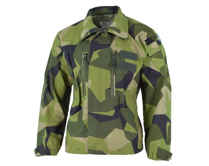 Original Swedish Army M90 Jacket Splinter Camouflage Field Combat ...