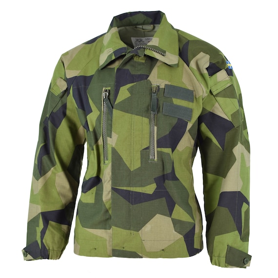 Original Swedish Army M90 Jacket Splinter Camouflage Field - Etsy