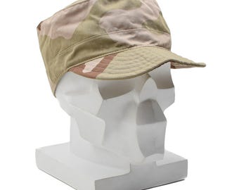 Original Dutch Military Fatigue Cap Outdoor Tactical Hat Desert Camouflage