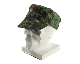 Genuine Guinea Bissau army cap ripstop jungle camouflage military issue hat NEW