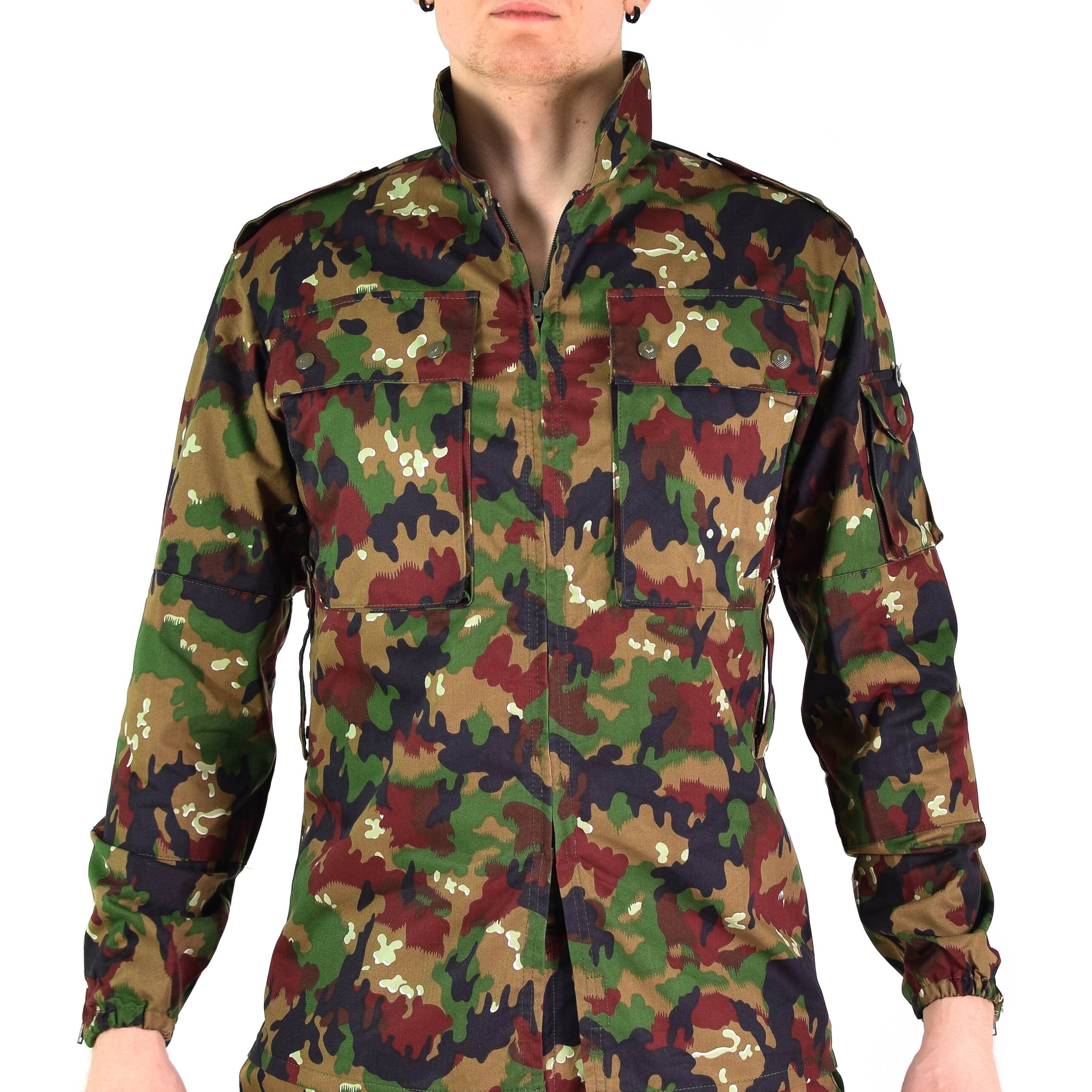 Swiss 'Alpenflage' Camo Load Carrying Combat Jacket - Forces