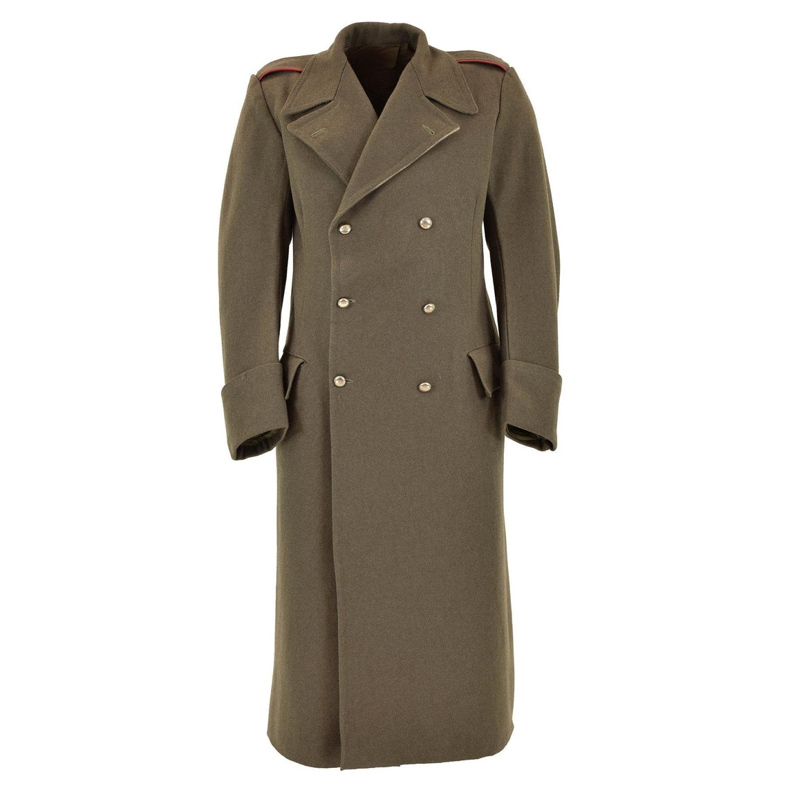 Italian army winter wool coat military tight fabric greatcoat | Etsy