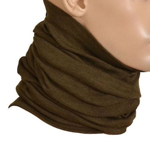 lot of 2pcs Original Czech army scarf. Army issue tube scarf brown New pack of 2