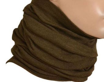 lot of 2pcs Original Czech army scarf. Army issue tube scarf brown New pack of 2