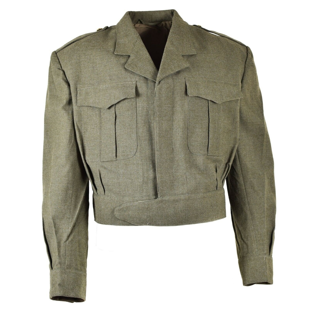 Original Genuine Belgian Belgium Army Field Ike Jacket Olive