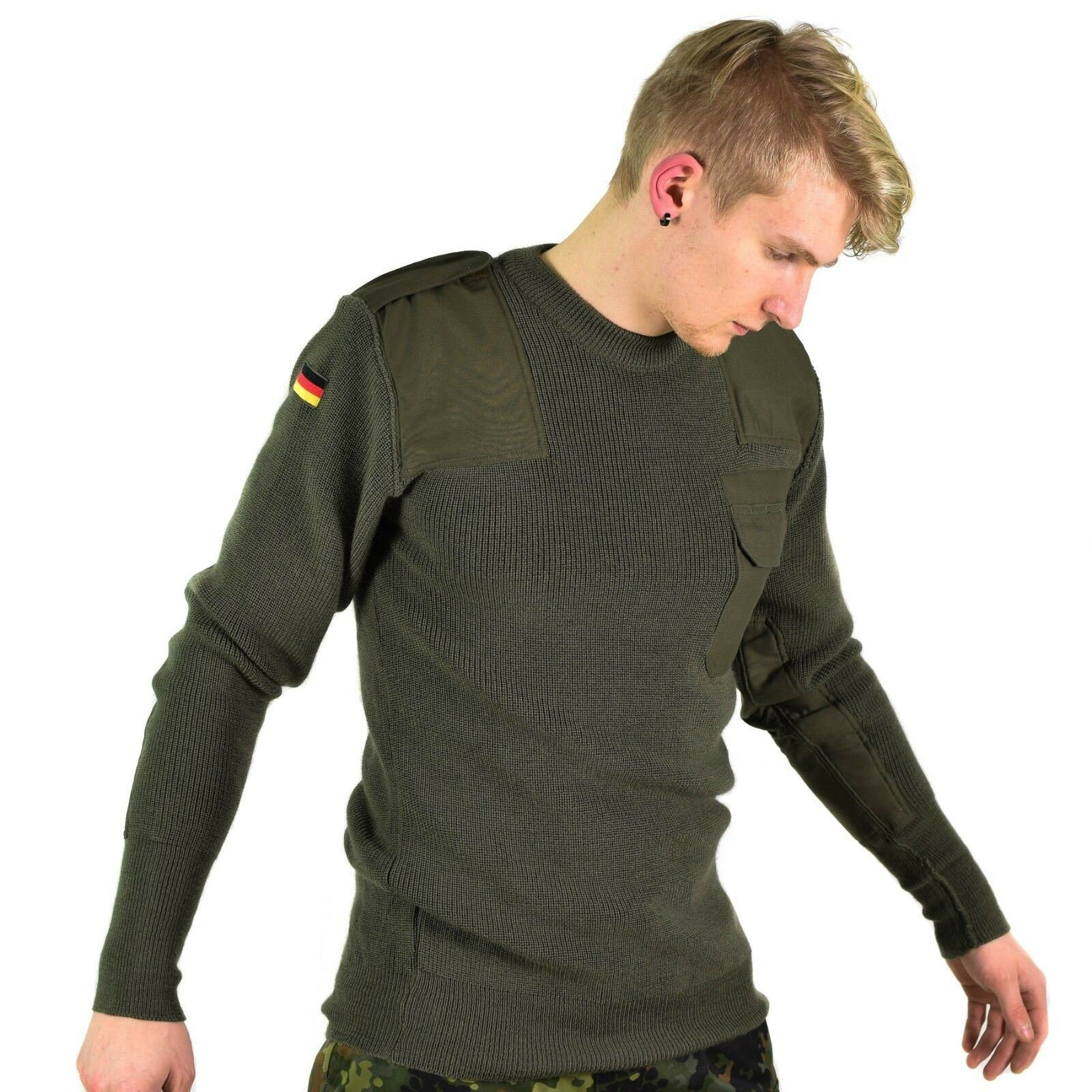 Original German army pullover Commando Jumper Green Olive | Etsy