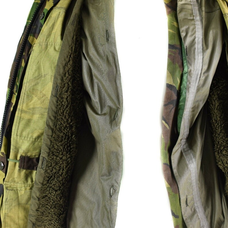 Original Dutch army jacket M65 waterproof military parka with lining trilaminate