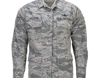 Original U.S. Military Uniform Women Jacket Rip Stop Digital Tiger Stripe Camo